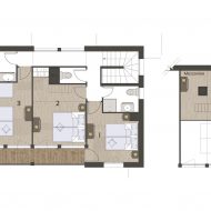 Chalet Les Forlcettes Pure Morzine Floor Plan 1st Floor Mezzanine