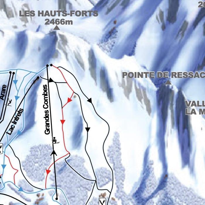 Morzine Piste Map Grandes Combes