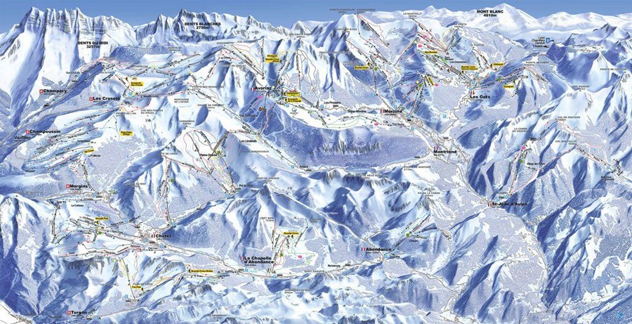 Portes du soliel piste map 900